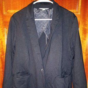 Old Navy Size XL Black Blazer Ponte Knit Classic Office Wear